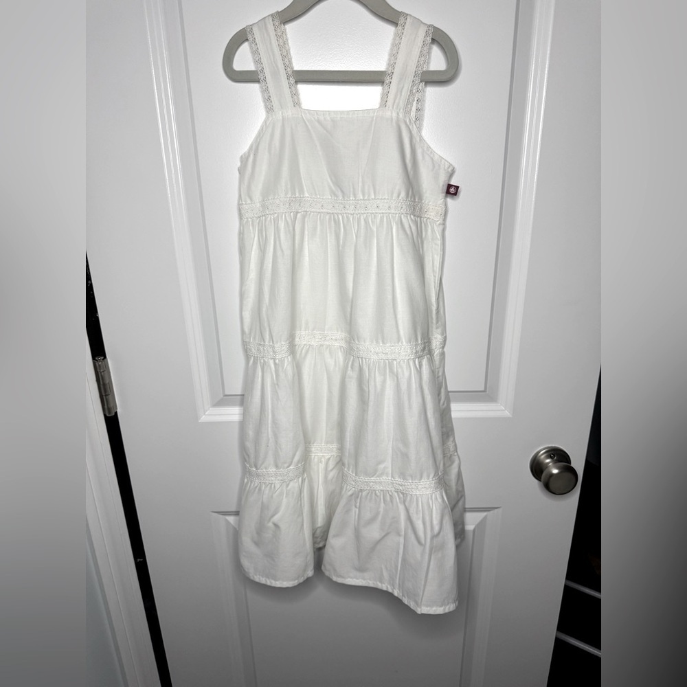 NWT Petit Bateau White Dress Size 8Y